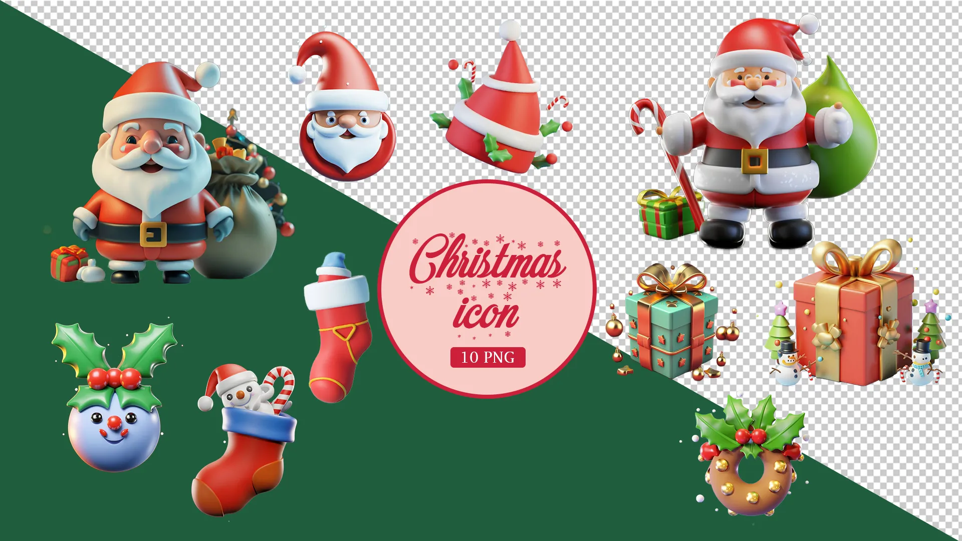 Festive Christmas 3D Gift Design Pack image